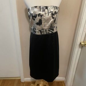 Black and silver dress